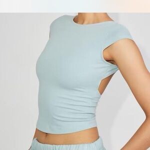 Garage Light Blue Sleeveless Top